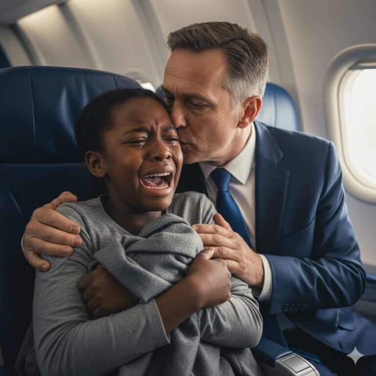 Una Niña Negra Pobre de 12 Años Salvó a un Millonario en un Avión… Pero lo que Él Le Susurró La Hizo Llorar en Voz Alta