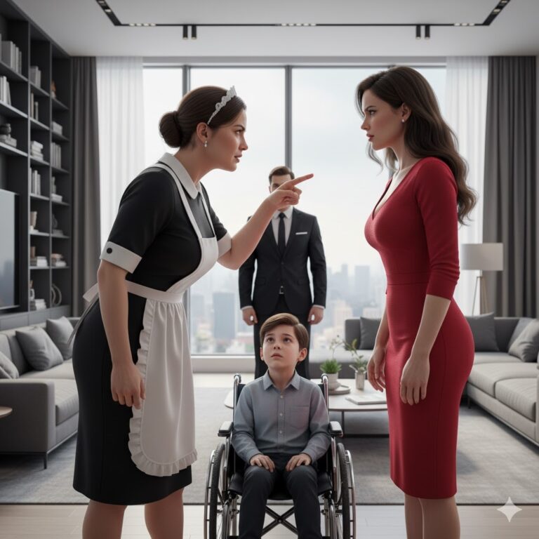 ¡NO HAGAS ESO! LA EMPLEADA ENFRENTA A LA MADRASTRA CRUEL FRENTE AL MILLONARIO