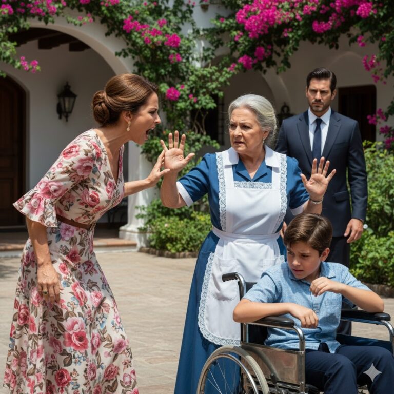 MILLONARIO DESCUBRE A SU SIRVIENTA PROTEGIENDO A SU HIJO LISIADO, Y QUEDA ESPANTADO AL VER LA VERDAD