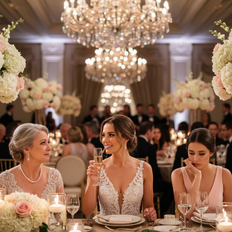 La madre de la novia me puso en la peor mesa con una sonrisa burlona. “Conoce tu lugar”, dijo