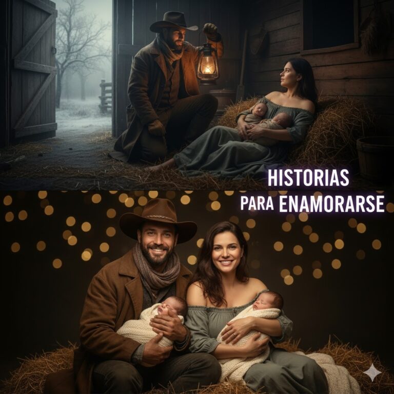 RANCHERO SOLITARIO OYÓ RUIDOS EN EL GRANERO. AL LLEGAR ENCONTRÓ A UNA JOVEN CON DOS RECIÉN NACIDOS Y