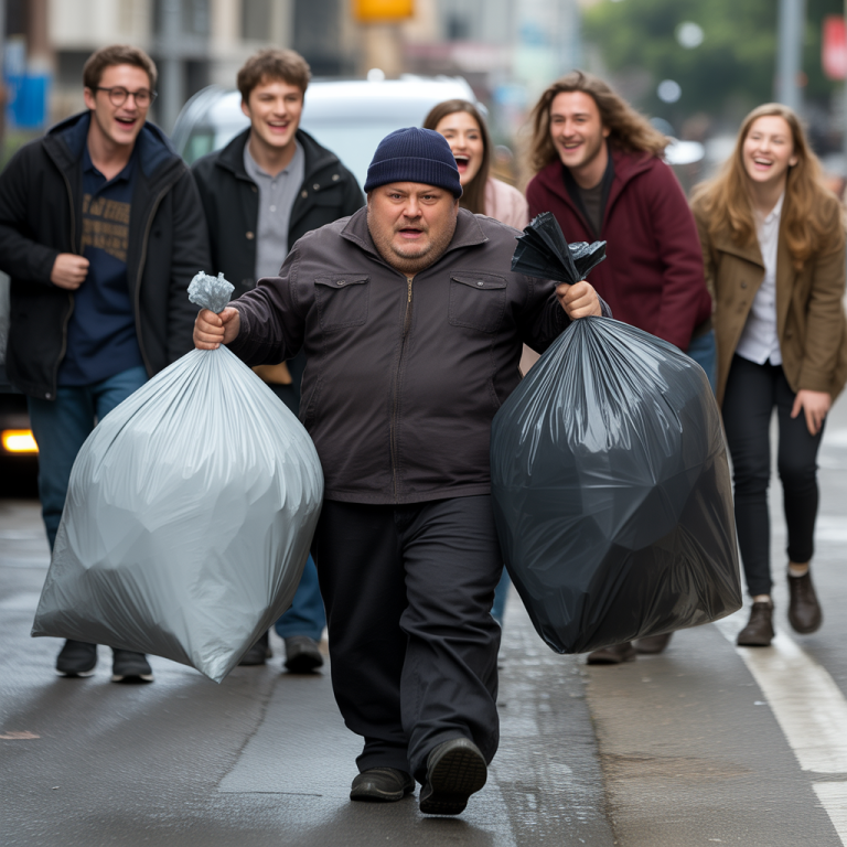 El hombre con enanismo que siempre cargaba bolsas enormes