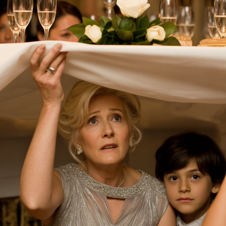 Estaba sentada con mi nieto de 5 años en la segunda boda de mi hijo cuando de repente me apretó la mano y susurró: «Abuela, ¿podemos irnos?».