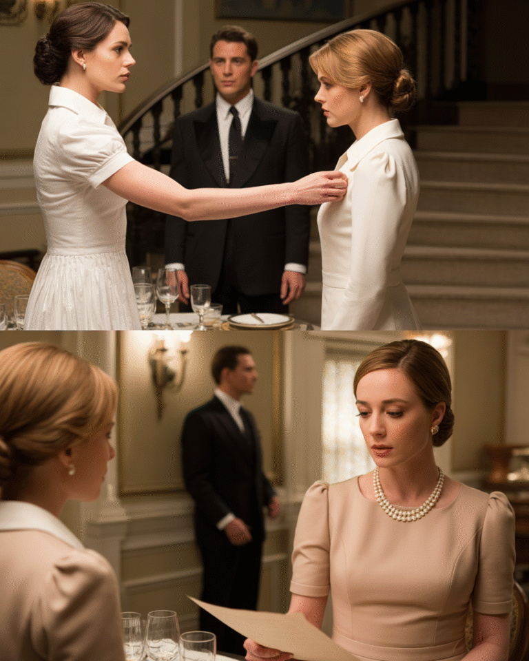 ARROGANTE LE ROMPIÓ EL VESTIDO CREYENDO QUE ERA SOLO UNA MESERA… PERO SU ESPOSO MILLONARIO MIRABA