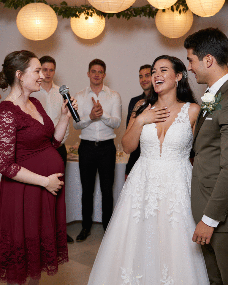 El día de mi boda, mi exesposa apareció embarazada para felicitarnos — Mi nueva esposa hizo una sola pregunta y lo que mi ex reveló me hizo perderlo todovv…