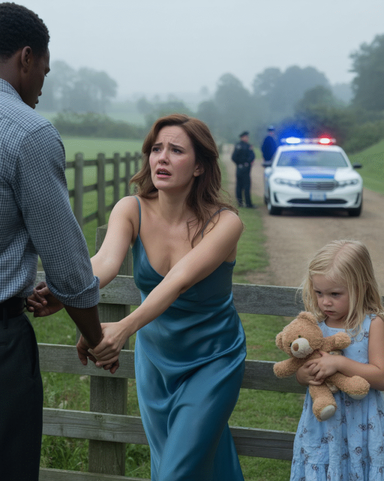 «Señor, ¿aceptaría fingir ser mi esposo… solo por un día?» murmuró la mujer blanca al hombre negro, llevando a un final inesperado.