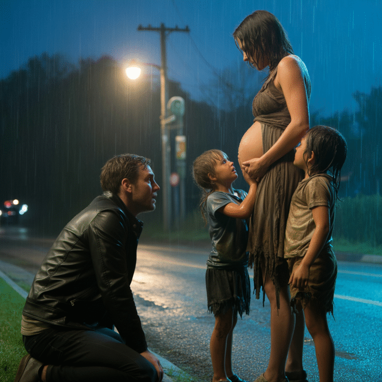 El multimillonario descubrió que la mujer sin hogar embarazada era su ex esposa y sus hijos