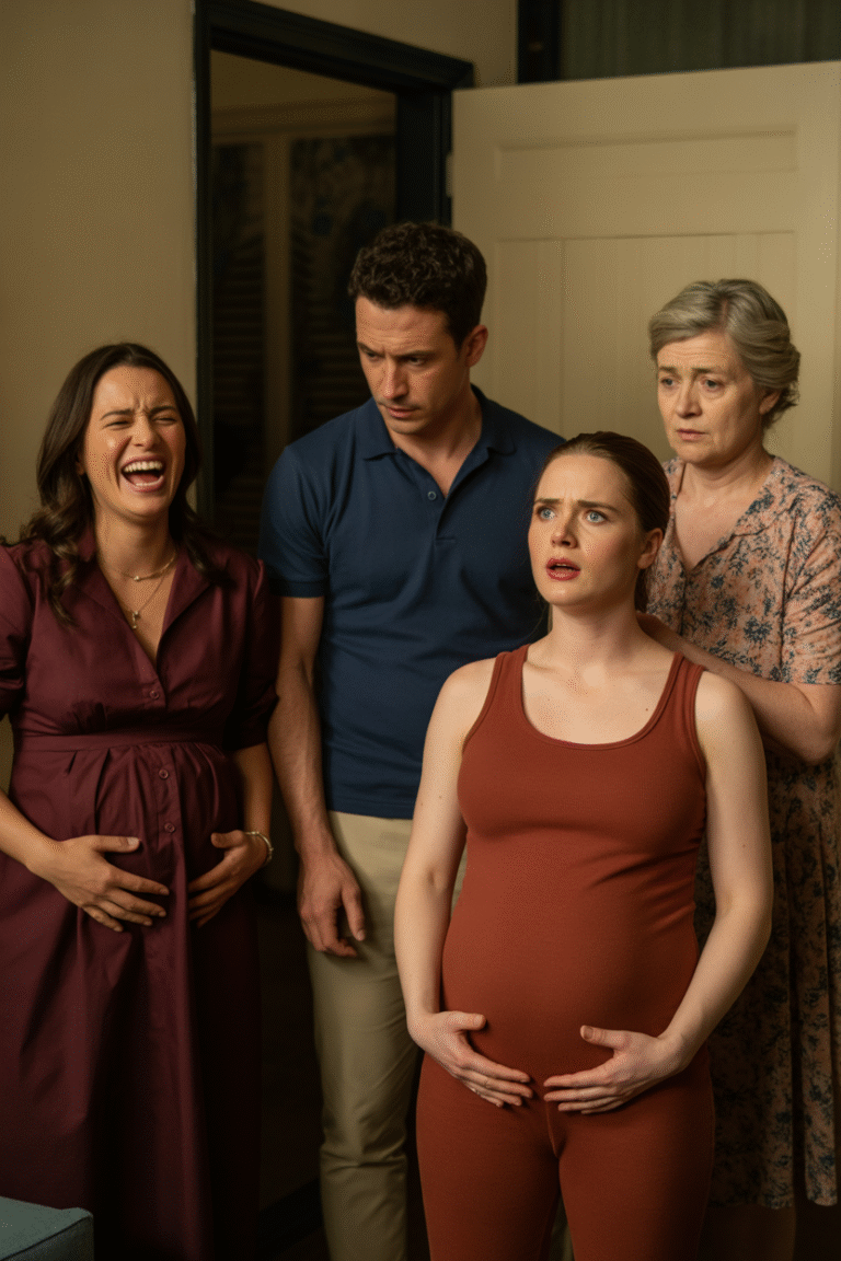 La suegra recibe en su casa a la amante de su hijo, que está embarazada de ocho meses, para “cuidar” a su esposa; ella estalla en risas y pronuncia una frase que deja a todos pálidos…