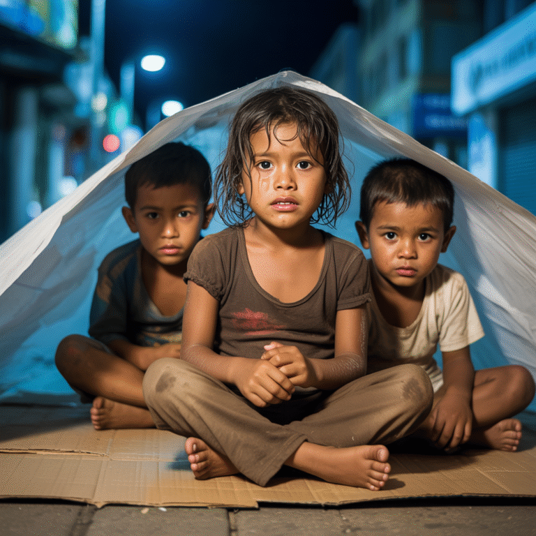 MILLONARIO CAMBIA LA VIDA DE UNA PEQUEÑA MENDIGA CON SUS HERMANOS EN LA CALLE PASANDO HAMBRE Y FRÍO