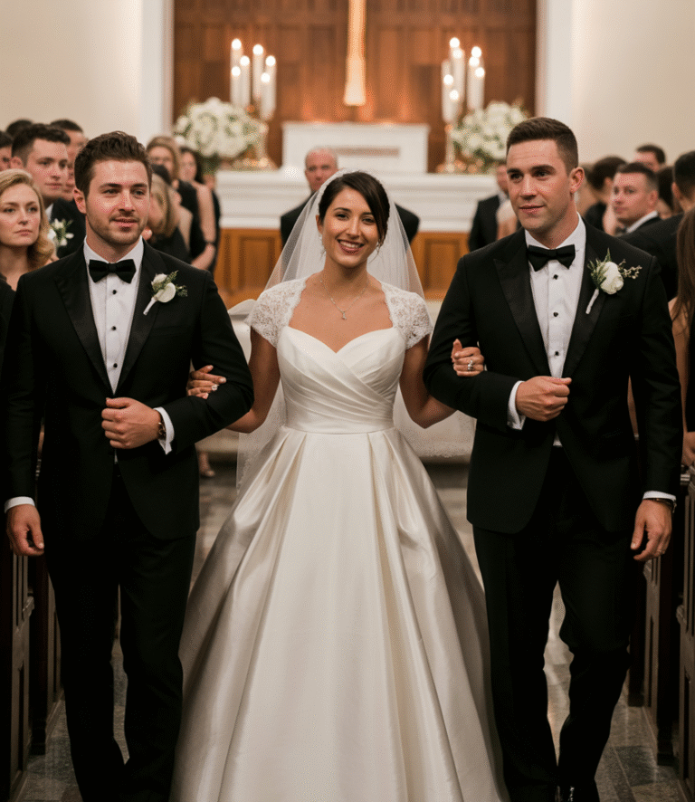 Mis padres exigieron que mi hermana caminara por el pasillo primero en mi boda, con un vestido blanco. Sonreí y acepté todo.