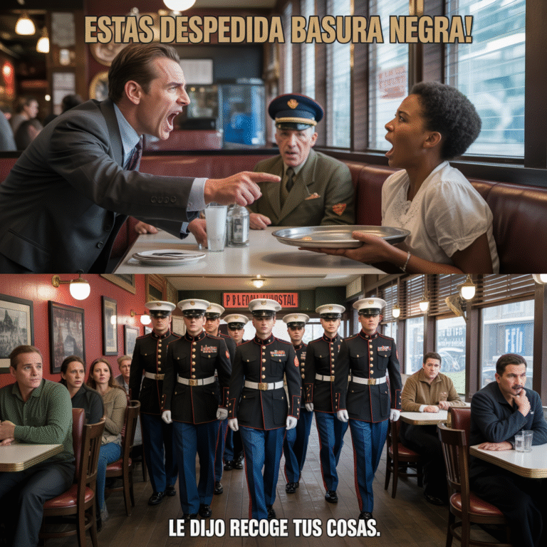 La despidieron por ayudar a un veterano… una hora después, cuatro marines entraron al café