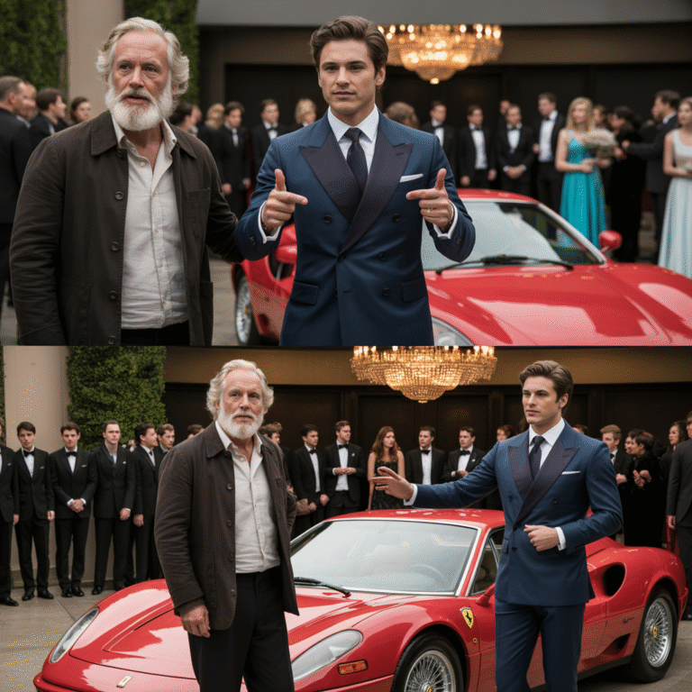 “¡TE DOY MI FERRARI SI LO ENCIENDES!” EL MILLONARIO HUMILLÓ AL VIEJO HAMBRIENTO Y EL FINAL LOS CALLÓ