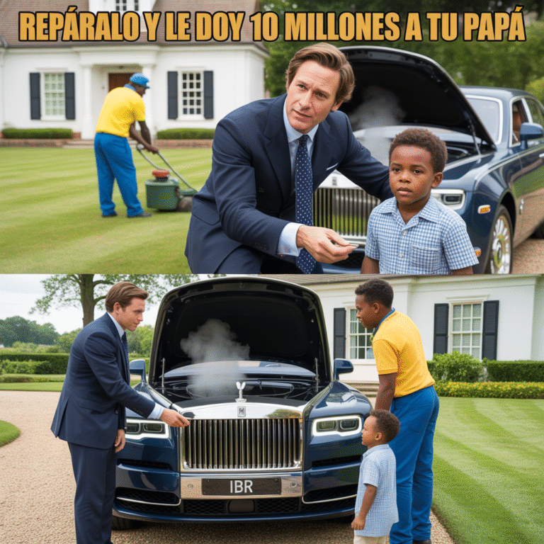 “Arranca mi auto de lujo y le daré 10 millones a tu papá” — Pero el hijo del jardinero lo sorprendió