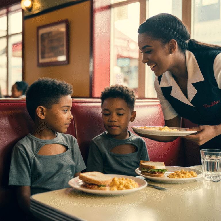 Camarera Ofreció Comida a Dos Huérfanos, 17 Años Más Tarde un Coche de Lujo Aparece en su Casa…