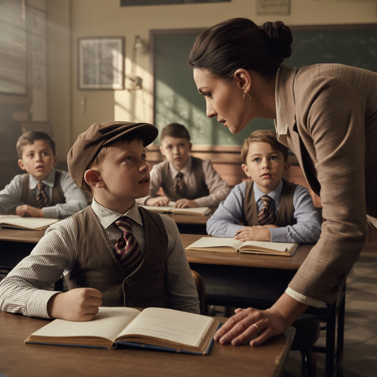 “CÁLLATE, ANALFABETO” — Gritó LaS Profesora…A Hasta Que El Niño Judío Escribió En 7 Idiomas…