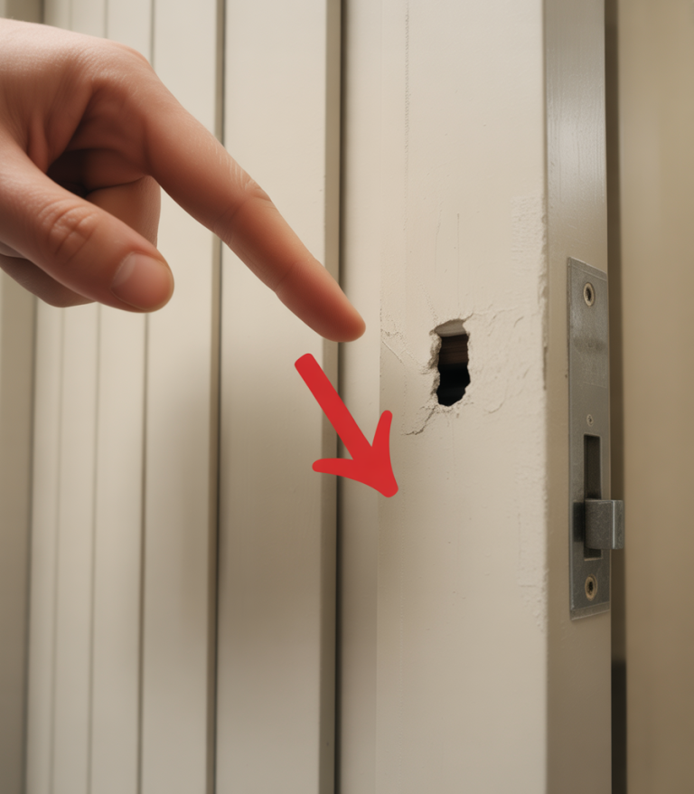 En la pared noté algo extraño y al principio pensé que era solo una pequeña grieta: pero cuando miré más de cerca, entendí que lo extraño se movía