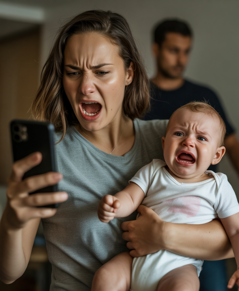 — ¡Deja que tu madre se arrastre por las camas! No me toques», dijo la esposa y apagó el Teléfono.