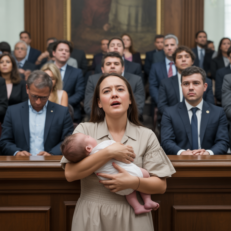 Madre pobre entrega al bebé al juez—La amante sonrió hasta que el ADN reveló la verdad