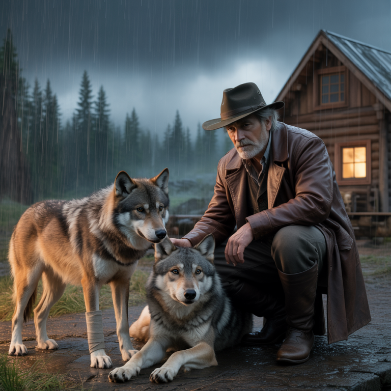 Lobos Heridos Suplican a un Vaquero por Refugio, và Él Queda Estupefacto con lo que Sucede Después