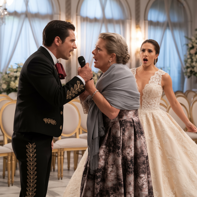 En la boda, el hijo insultó a su madre, luego ella tomó el micrófono…