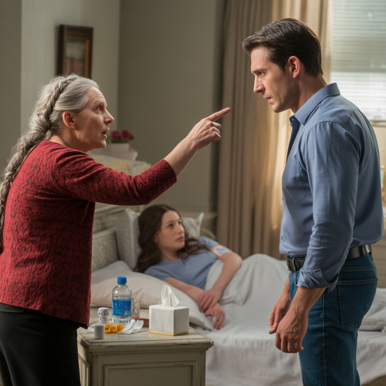 Cuando mi esposo me abofeteó por no cocinar debido a que tenía 40 °C de fiebre, firmé los papeles de divorcio. Mi suegra gritó: “¿A quién crees que estás asustando? ¡Si sales de esta casa terminarás mendigando en la calle!” — pero le respondí con una sola frase que la dejó sin palabras…