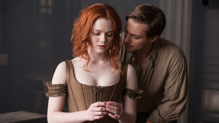 En el año de 1737, bajo el cielo gris de un barrio miserable de Inglaterra, una mujer caminaba entre los puestos del mercado.