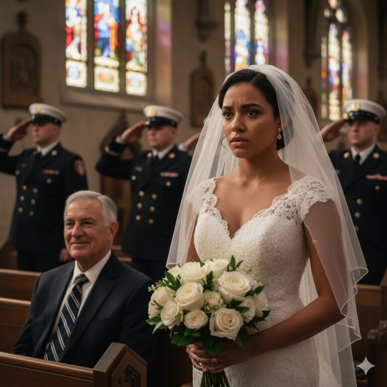 “Mi padre se burló de mí en mi boda frente a todos, diciendo que nunca lograría nada en la vida… pero cuando uno a uno los oficiales de la Fuerza Aérea se levantaron para saludarme, el silencio que cayó en el salón le mostró quién era realmente su hijo.”