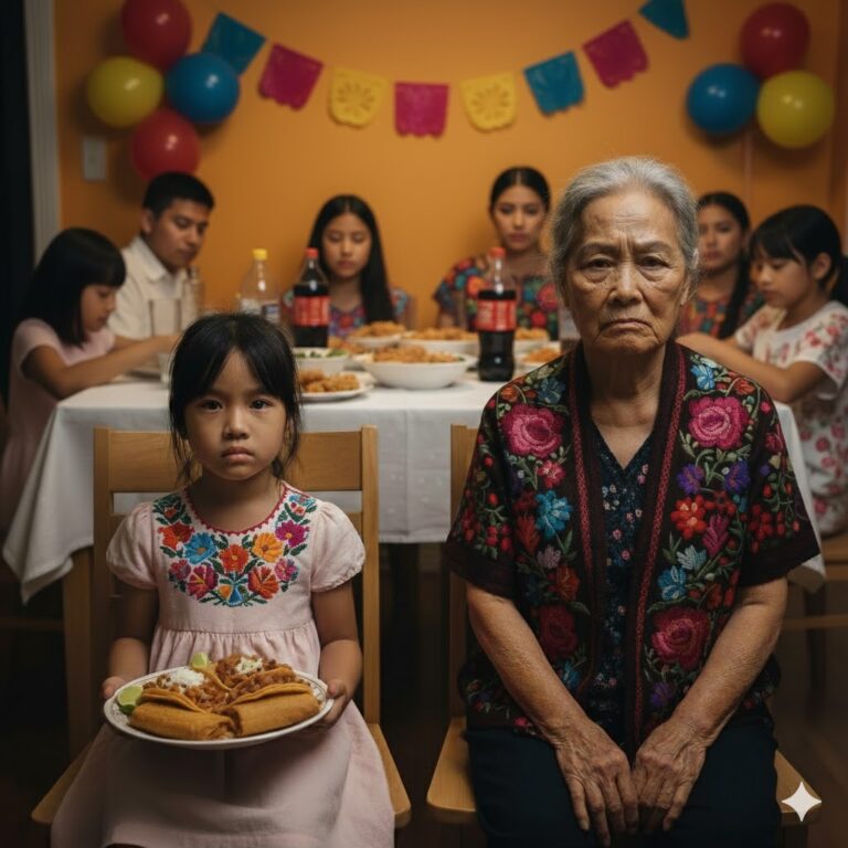 En la fiesta por el cumpleaños número 60 de Doña Mercedes, cuando todos aún reían y brindaban con copas de vino, ella se levantó de repente.