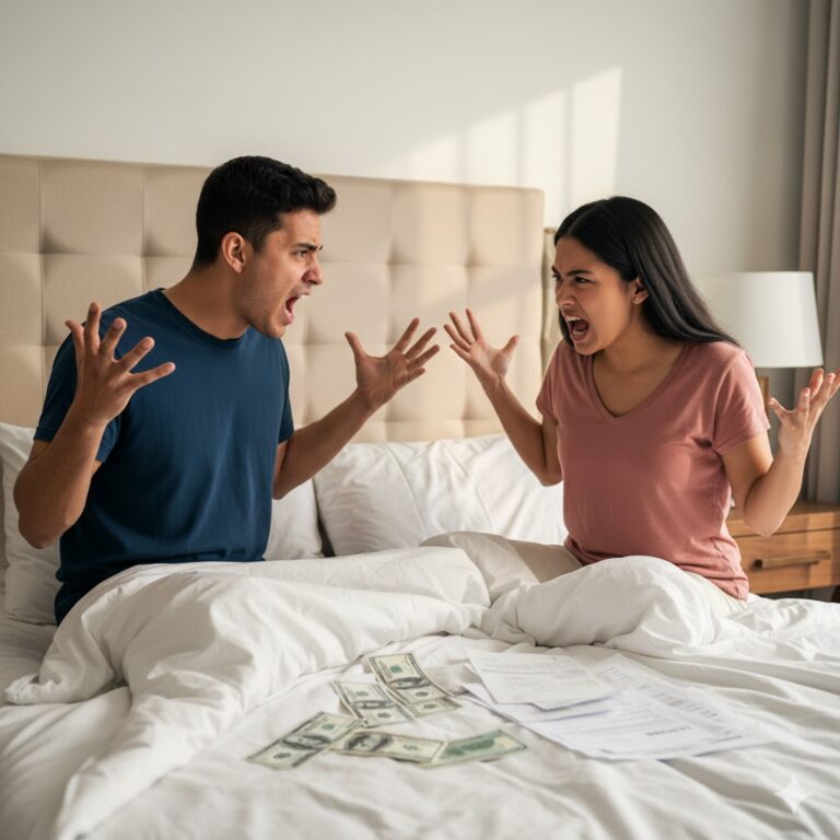 “Él gana 8.000 pesos al mes y yo 30.000… y aun así siempre discutimos por dinero.”