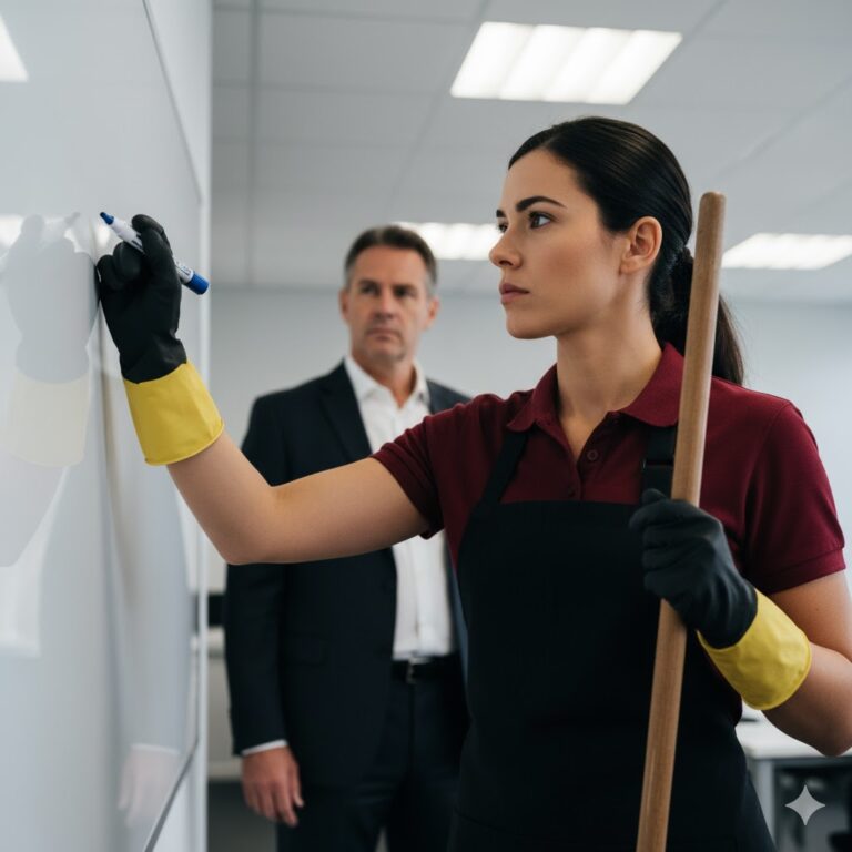 MADRE SOLTERA CONSERJE RESUELVE PROBLEMA DE $500M — LO QUE HIZO EL CEO DEJÓ A TODOS SIN PALABRAS