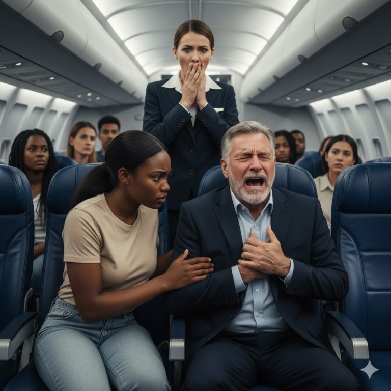 Una Pobre Niña Negra de 12 Años Salvó a un Millonario en un Avión… Pero lo que Él Susurró la Hizo Llorar a Gritos…