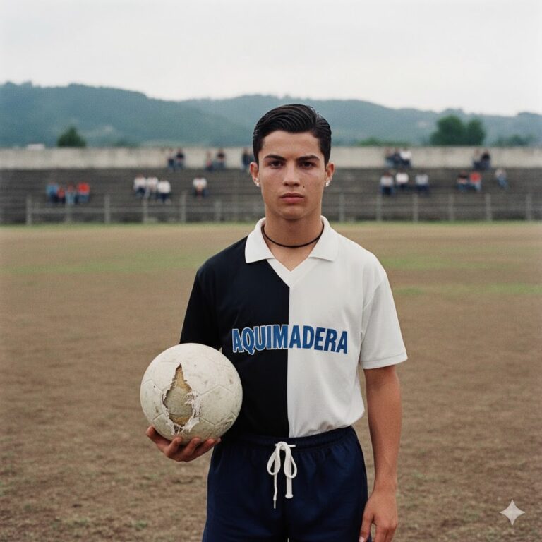 El niño delgado abrazaba con fuerza el balón roto, mientras las burlas resonaban por todo el campo. Nadie sabía que, con solo un toque al balón después, todas las miradas quedarían paralizadas — y todo comenzaría desde ese instante…
