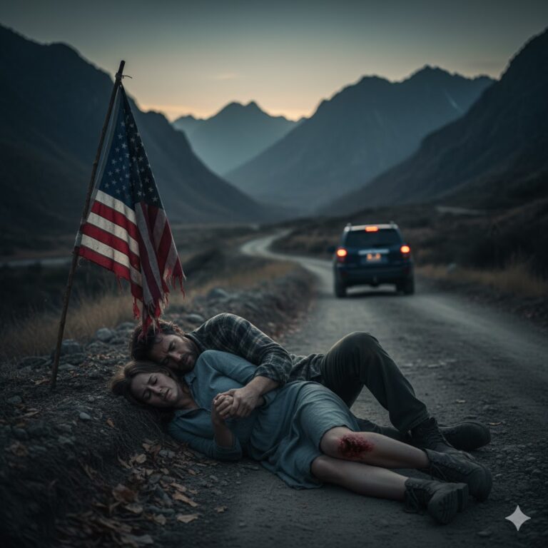 En el sendero de la montaña, nuestro hijo y su mujer nos empujaron al barranco — yo yacía destrozada mientras mi marido susurraba: “Quédate quieta… finge que estás muerta.”