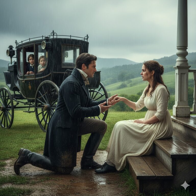 “Necesito una madre para mis hijas — y tú un refugio”. El hacendado pidió su mano…