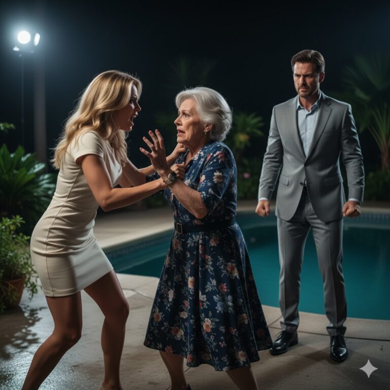 MADRE del MILLONARIO suplica “NO SÉ NADAR” — el HIJO aparece FURIOSO y hace ESTO con la ESPOSA…