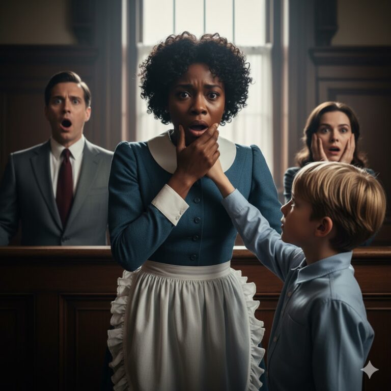 La sirvienta acusada por un millonario fue a juicio sin abogado, hasta que su hijo reveló la verdad