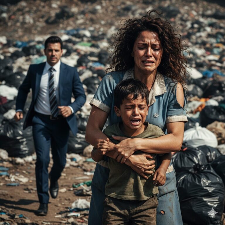 MILLONARIO HALLA A EMPLEADA EN LA BASURA CON SU HIJO Y LA RAZÓN LO DEJA EN SHOCK