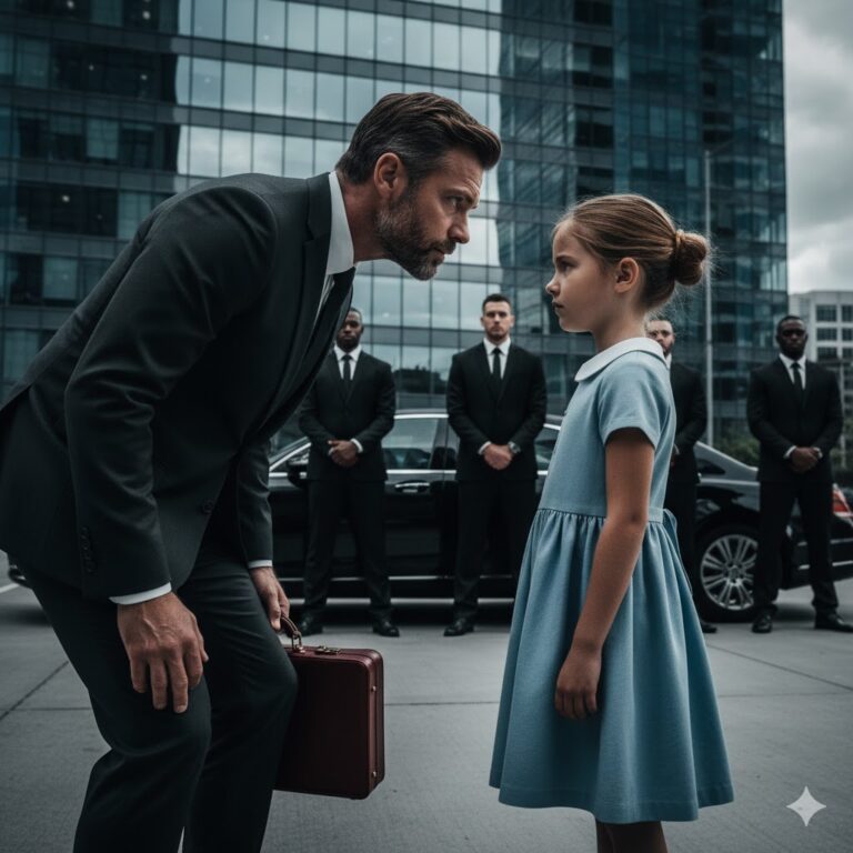 La niña oyó a los guardias hablar en chino y advirtió al millonario que no subiera el auto