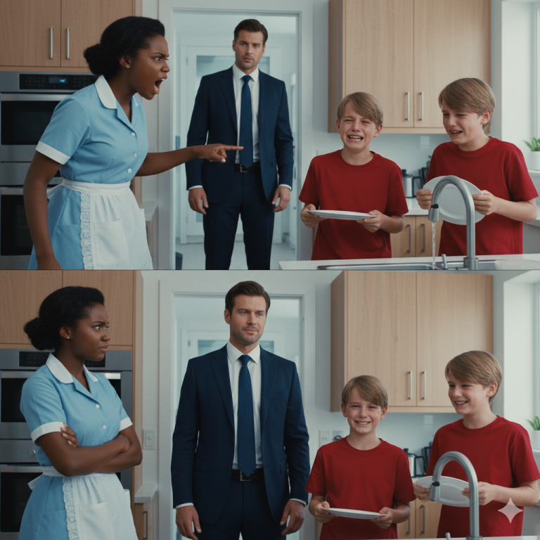 Ninguna niñera duró con los gemelos del multimillonario — hasta que una sirvienta negra hizo algo muy extraño…