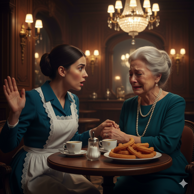 “¿De Dónde Sacaste Eso?” – Abuela Millonaria Lloró Al Ver El Collar De Una Camarera..