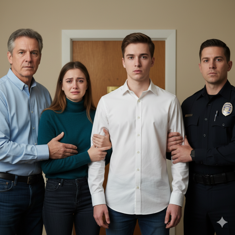 Mi hija de 22 años trajo a su novio a cenar a casa. Lo recibí cordialmente… hasta que empezó a dejar caer su tenedor una y otra vez, noté algo bajo la mesa y marqué en secreto al 911 desde la cocina.