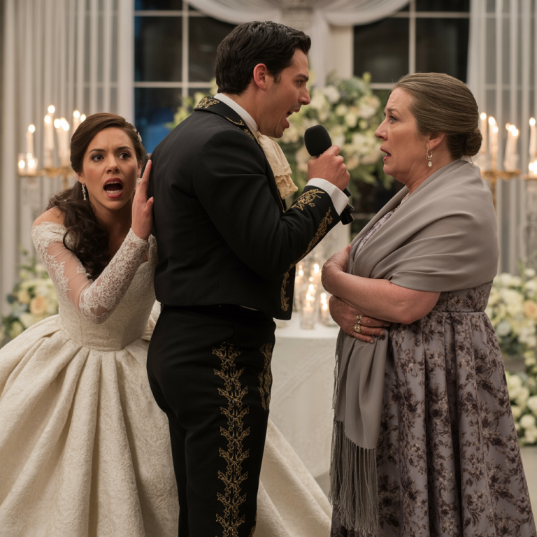 En la boda, el hijo insultó a su madre, luego ella tomó el micrófono…