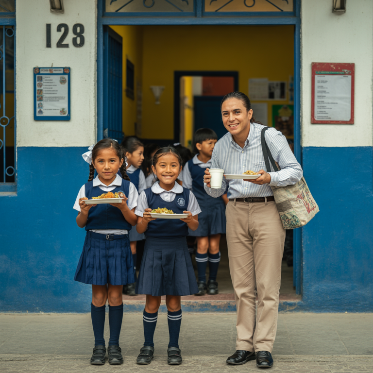 Me dieron comida en la puerta trasera durante diez años, sin saber que la niña a la que llamaban “huérfana” algún día sería la dueña de la escuela.
