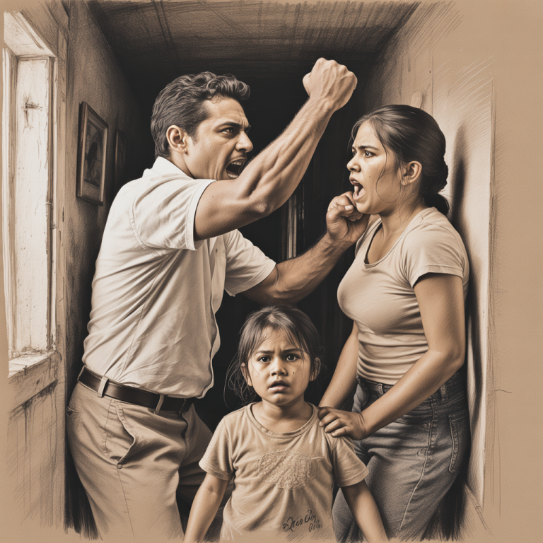 Era de noche, y el silencio del hogar