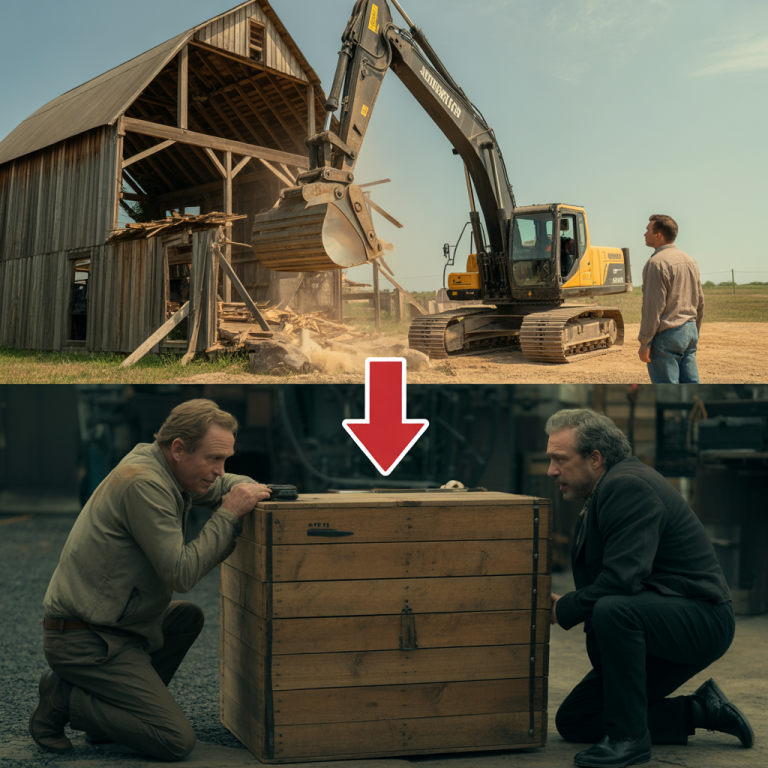 El Ranchero Derribó su Viejo Granero… y Encontró una Puerta Sellada Debajo