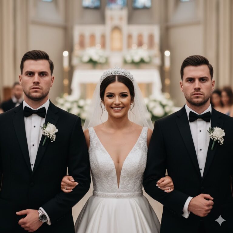 “Mis padres exigieron que mi hermana caminara primero hacia el altar en mi boda… pero cuando llegó con su vestido blanco, mi prometido reveló la verdad que los dejó sin palabras.”