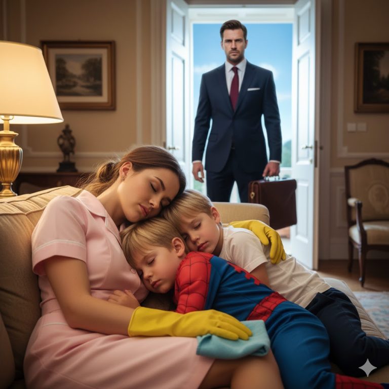 “Quería despedir a la criada… hasta que la encontró durmiendo con sus gemelos en el suelo”