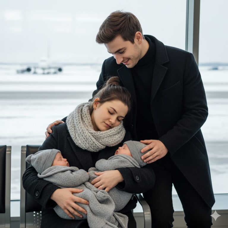 Un millonario se encuentra con una mujer y sus gemelos en el aeropuerto — lo que descubre lo deja sin aliento…