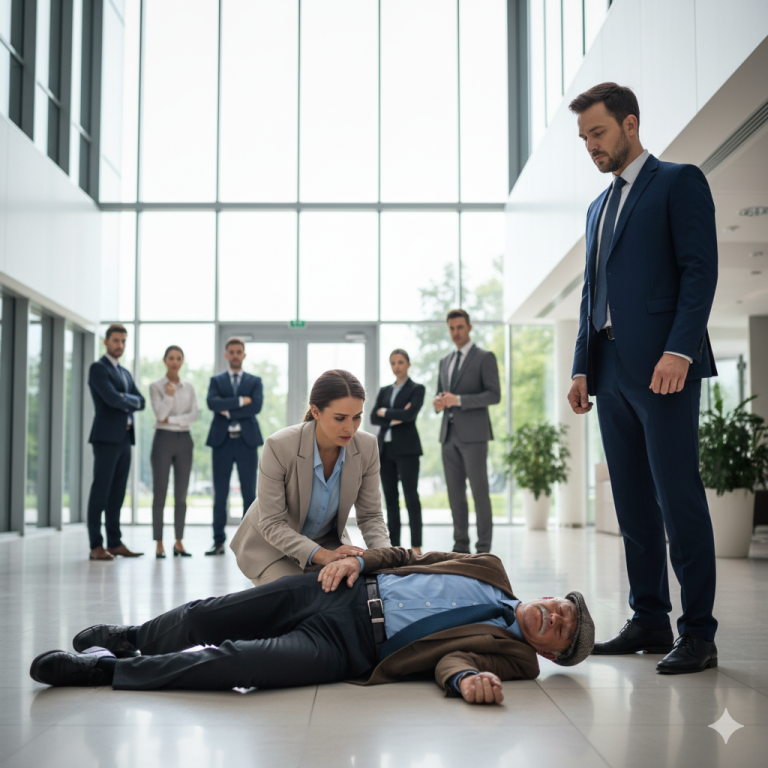 ¡Estaba a punto de ser despedida por ayudar a un anciano caído! ¡Entonces entró el CEO y lo llamó «papá»!…