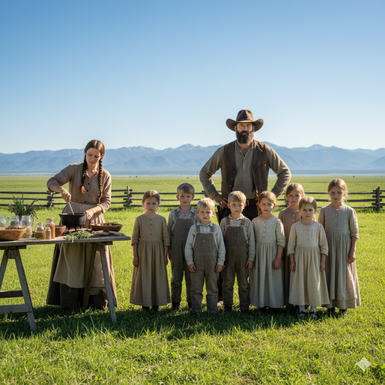 Una viuda fue contratada para cocinarles a 6 niños y a su padre… De ser despreciada, se convirtió en su madre….